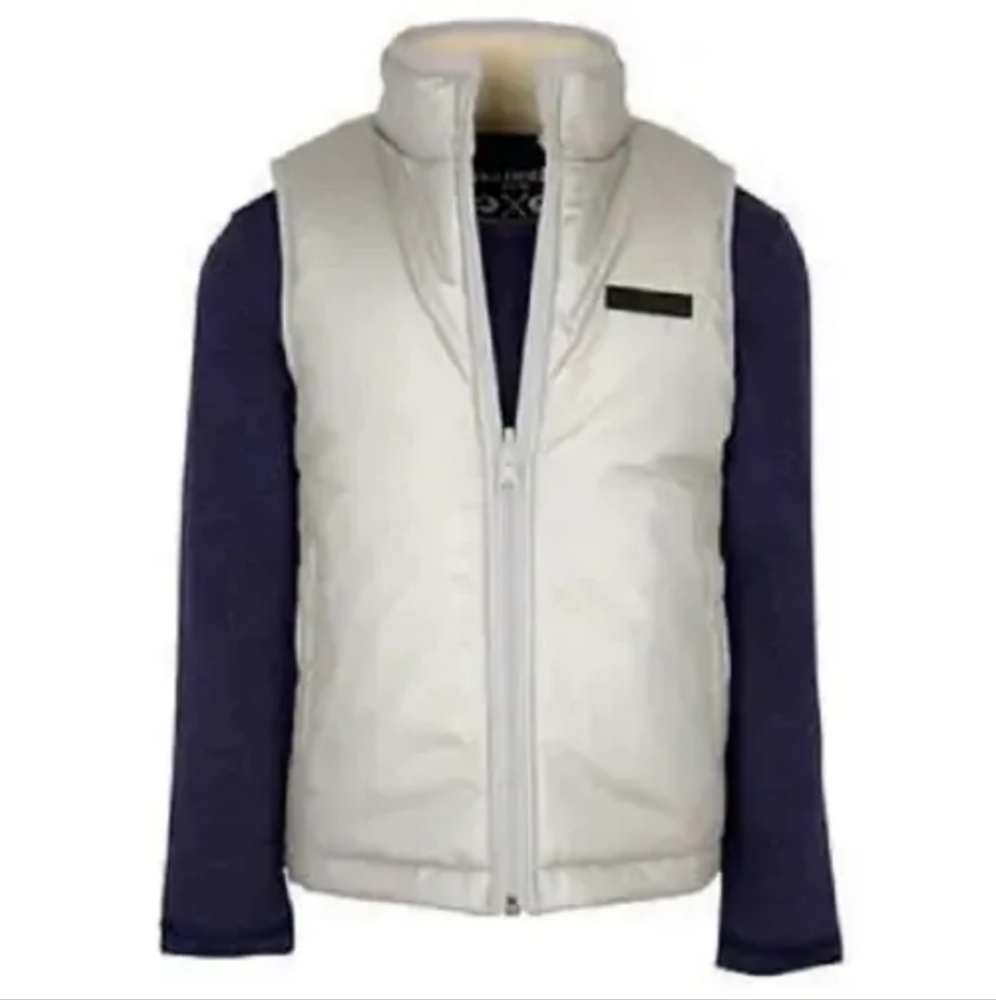 Buffalo David Bitton Girl's, 2-Piece Vest Set, Metallic Silver, M 10/12 kms1
